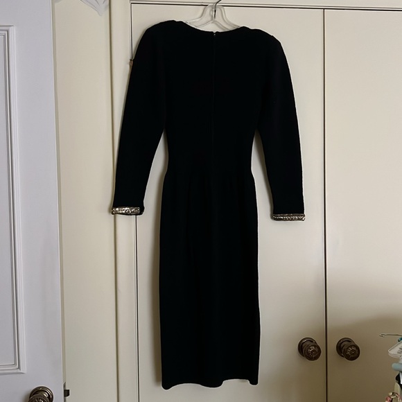 Don Sayres black wool dress size 6 - Picture 5 of 5
